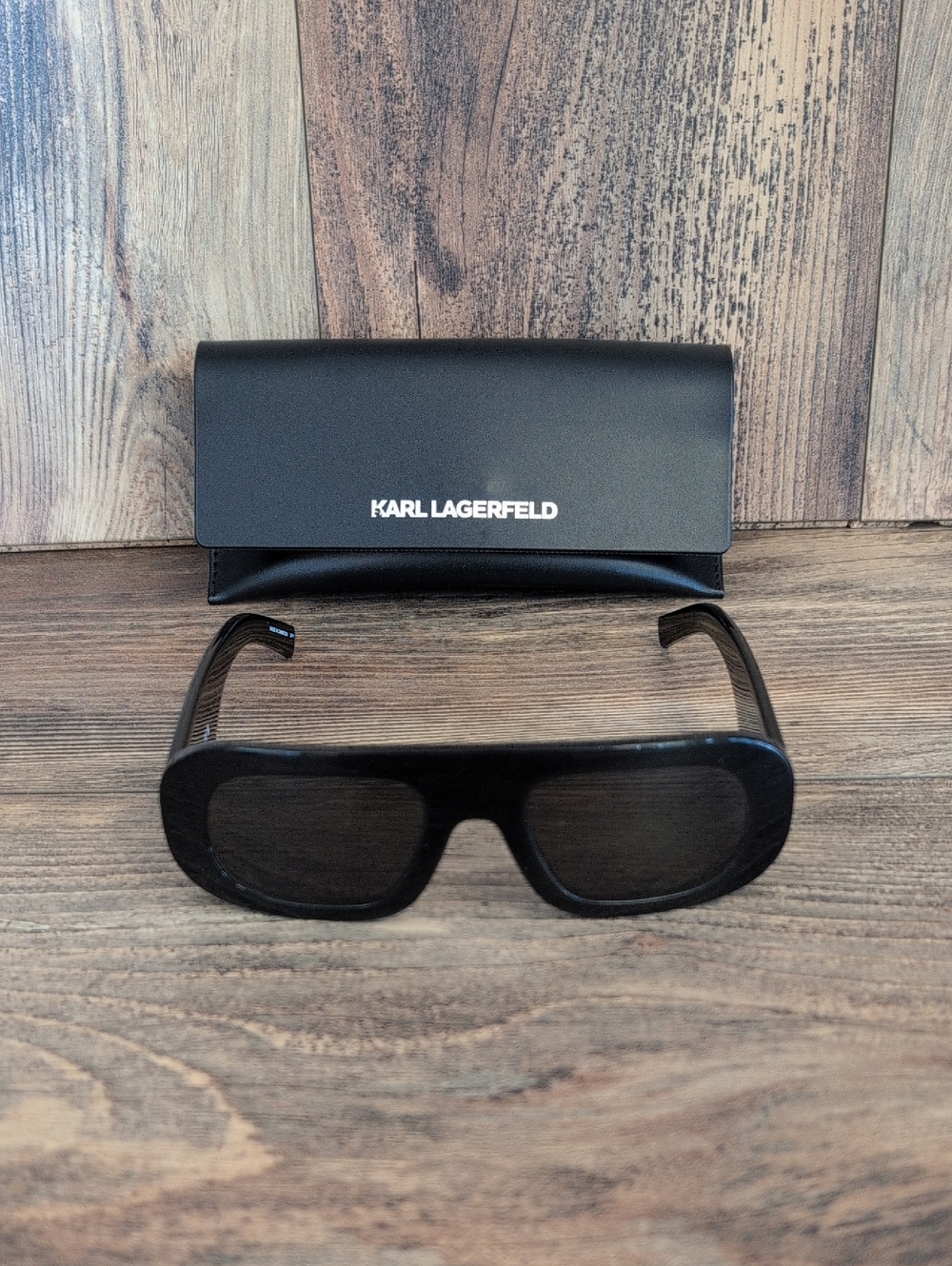 Karl Lagerfeld KL6188S 001 Black Sunglasses with Logo Case M453